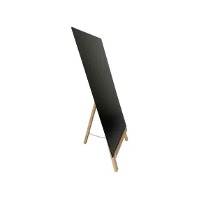 Chevalet trépied en bois brut avec ardoise double face