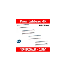 Legrand - Peignes d'alimentation 13 Modules Universel PH + N - 404926x8