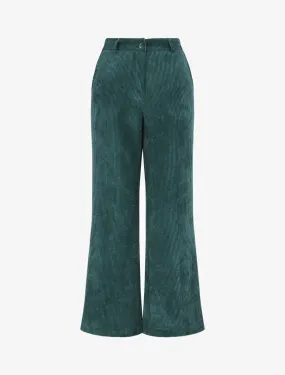 Pantalon uni en velours
