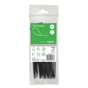 Schneider IMT46073 - Collier de serrage Thorsman noir 160x2,5mm